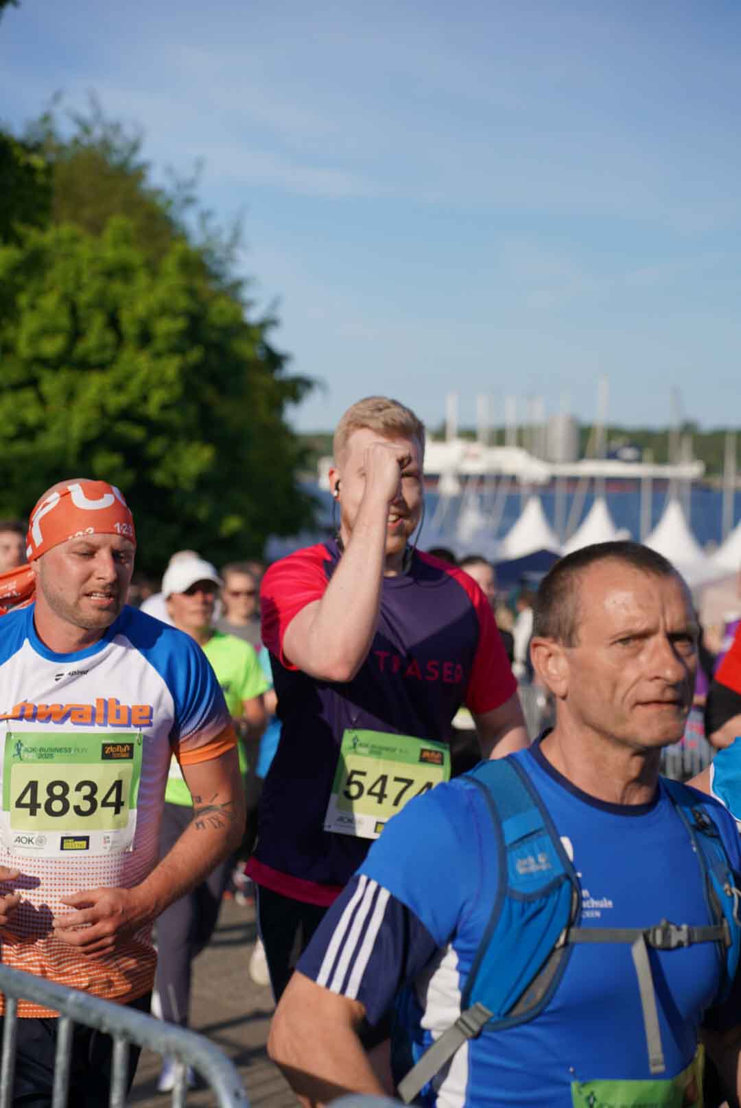Gerrit Sötje beim AOK Business Run 2025 während des Laufs | Gerrit Sötje running at the AOK Business Run 2025