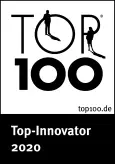 Auszeichnung „Top 100 – Top-Innovator 2020“, vergeben von top100.de. | Award