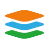„anvaigo-Logo mit drei übereinanderliegenden, farbigen Ebenen.“ | „anvaigo logo with three stacked, colored layers.